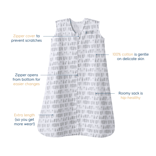 halo sleepsack wearable blanket grey square triangles