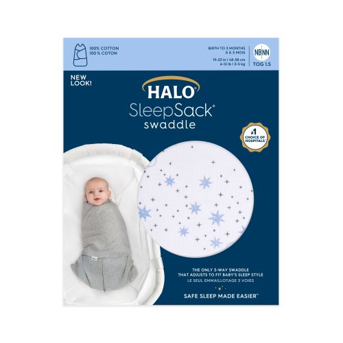 sleepsack swaddle cotton midnight moons blue 4