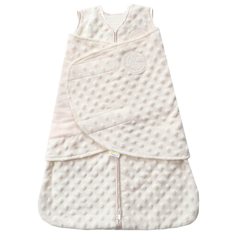 sleepsack swaddle plushy dot velboa cream 3